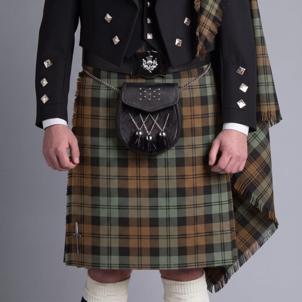 Campbell Old Weathered Tartan 8 Yard Kilt - Wool